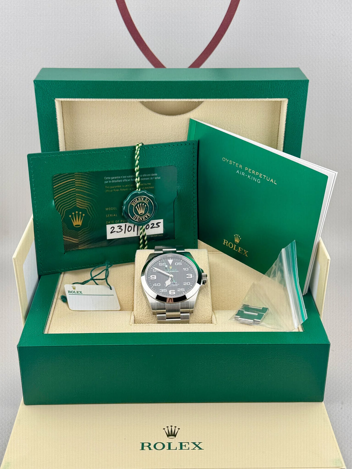 2025 ROLEX AirKing 126900 40mm Full Set Warranty to 2029