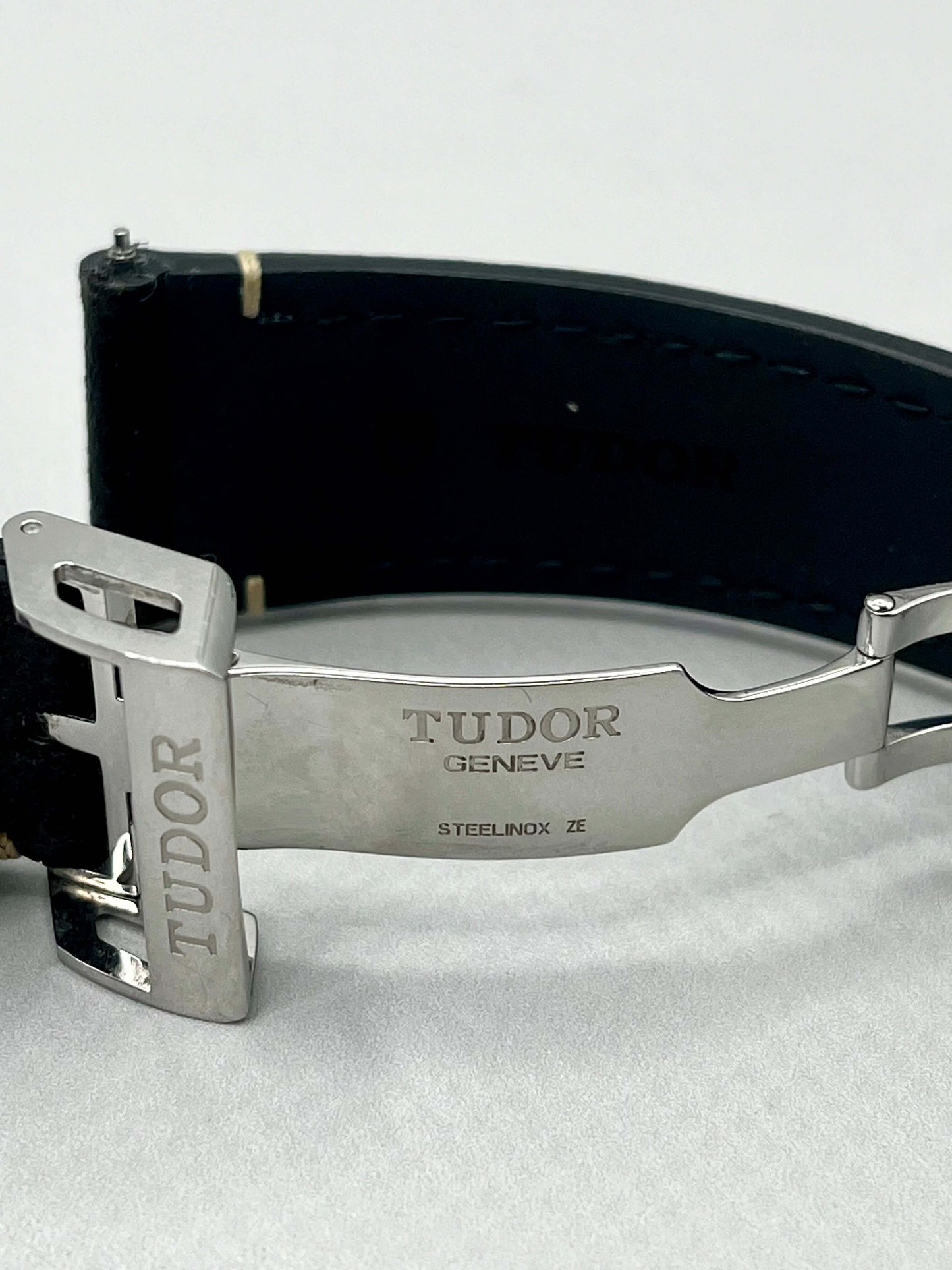 UNWORN TUDOR OEM Dark Brown Leather Strap 22mm & TUDOR 18mm Clasp