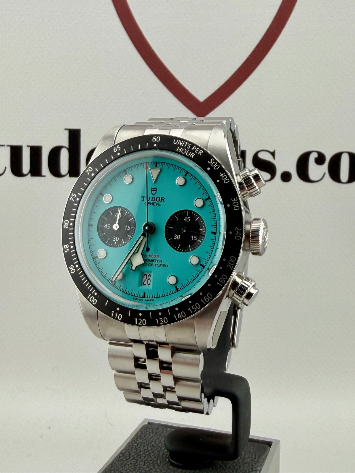 Dec 2025 TUDOR Black Bay Chrono Flamingo + Jubilee 41mm Full Set