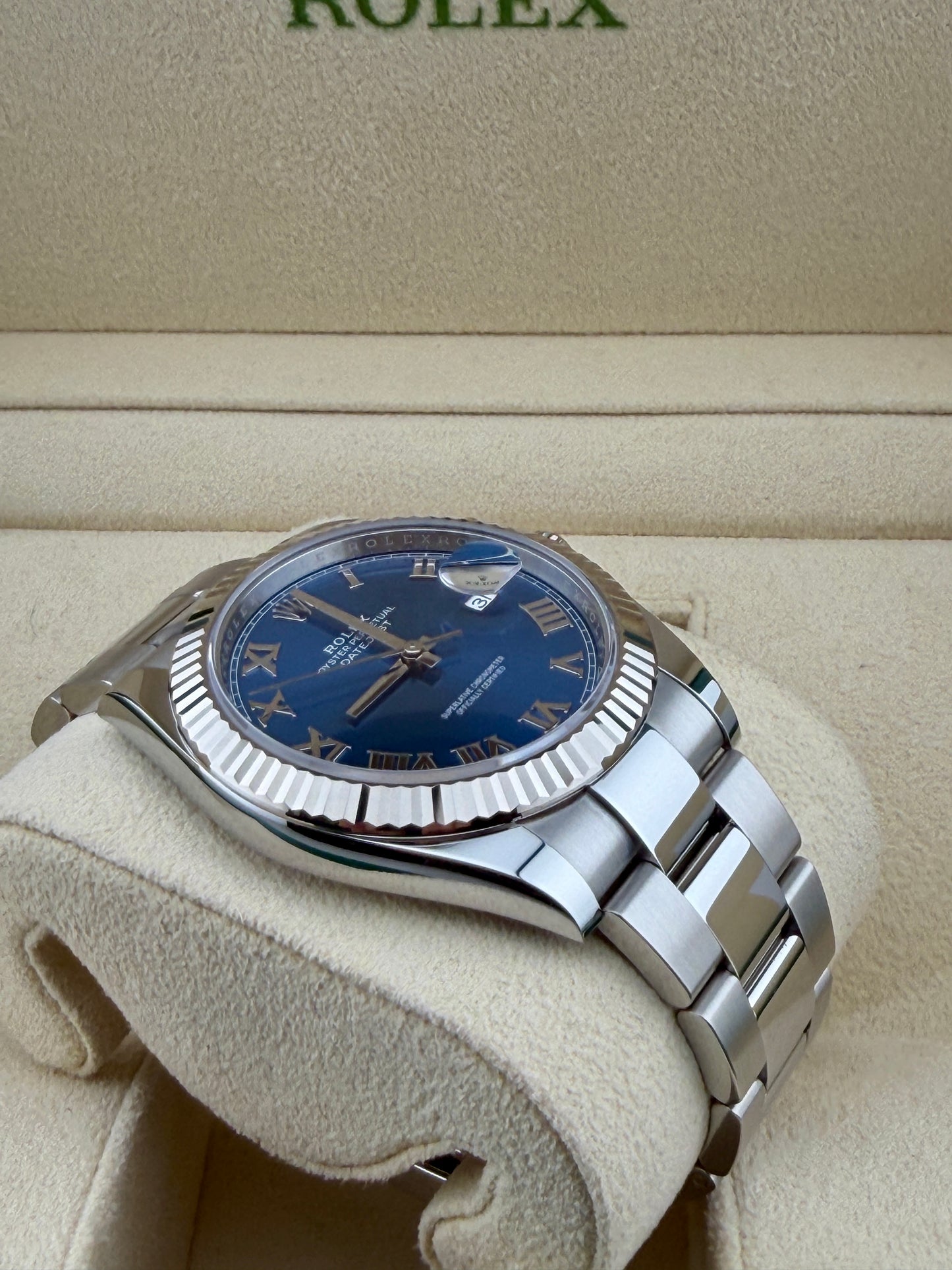 2024 ROLEX DateJust 126334 Azurro Dial 41mm Mint Condition
