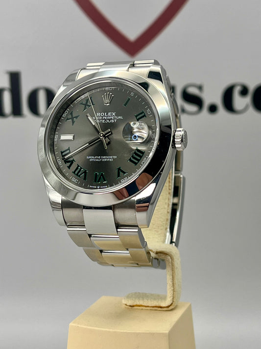 2020 ROLEX Datejust 41 - Wimbledon Dial - 126300 - Full Set - PX Welcome
