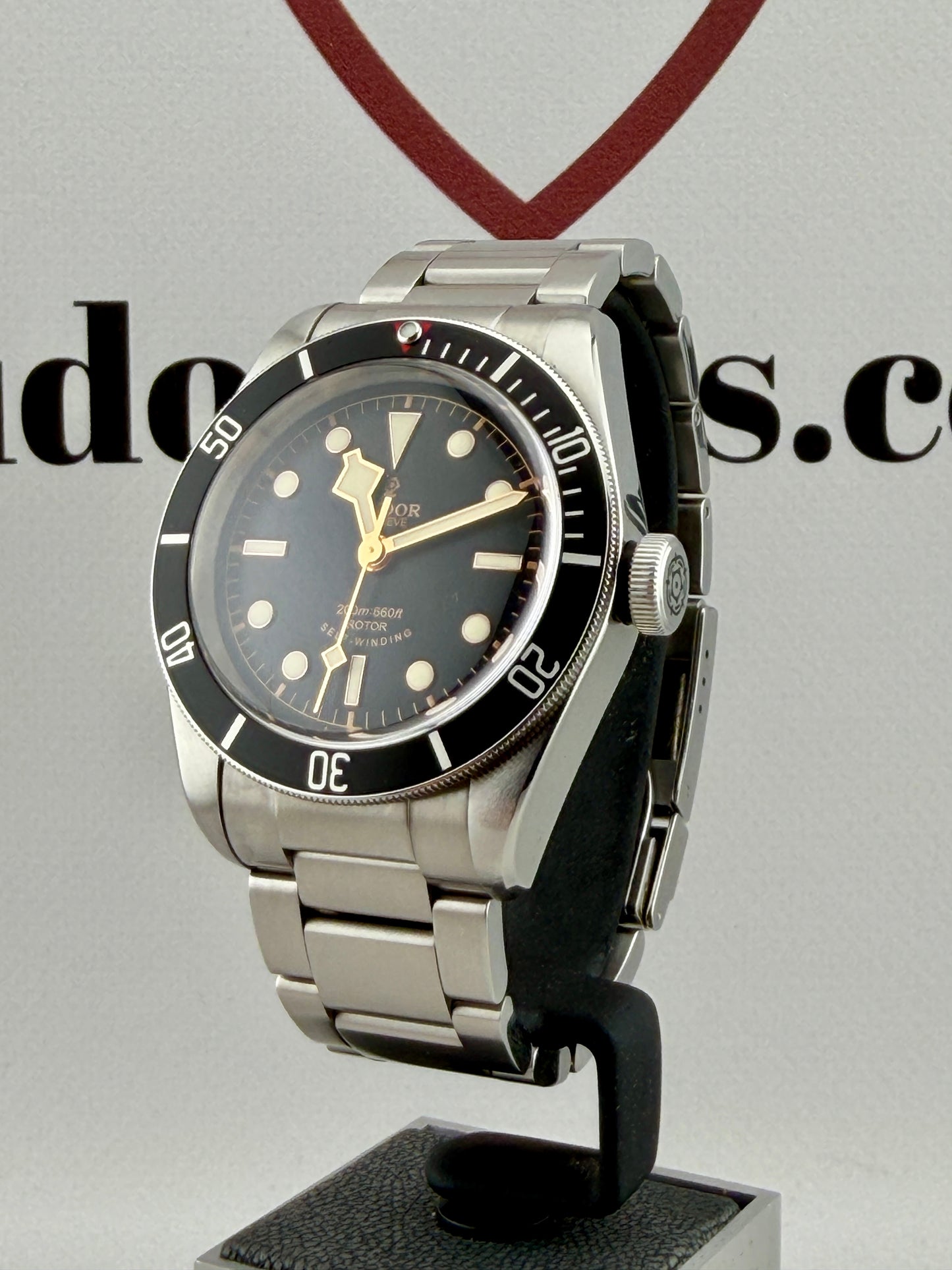 TUDOR Black Bay 41mm M79220N Smiley Black Bezel RARE Full Set