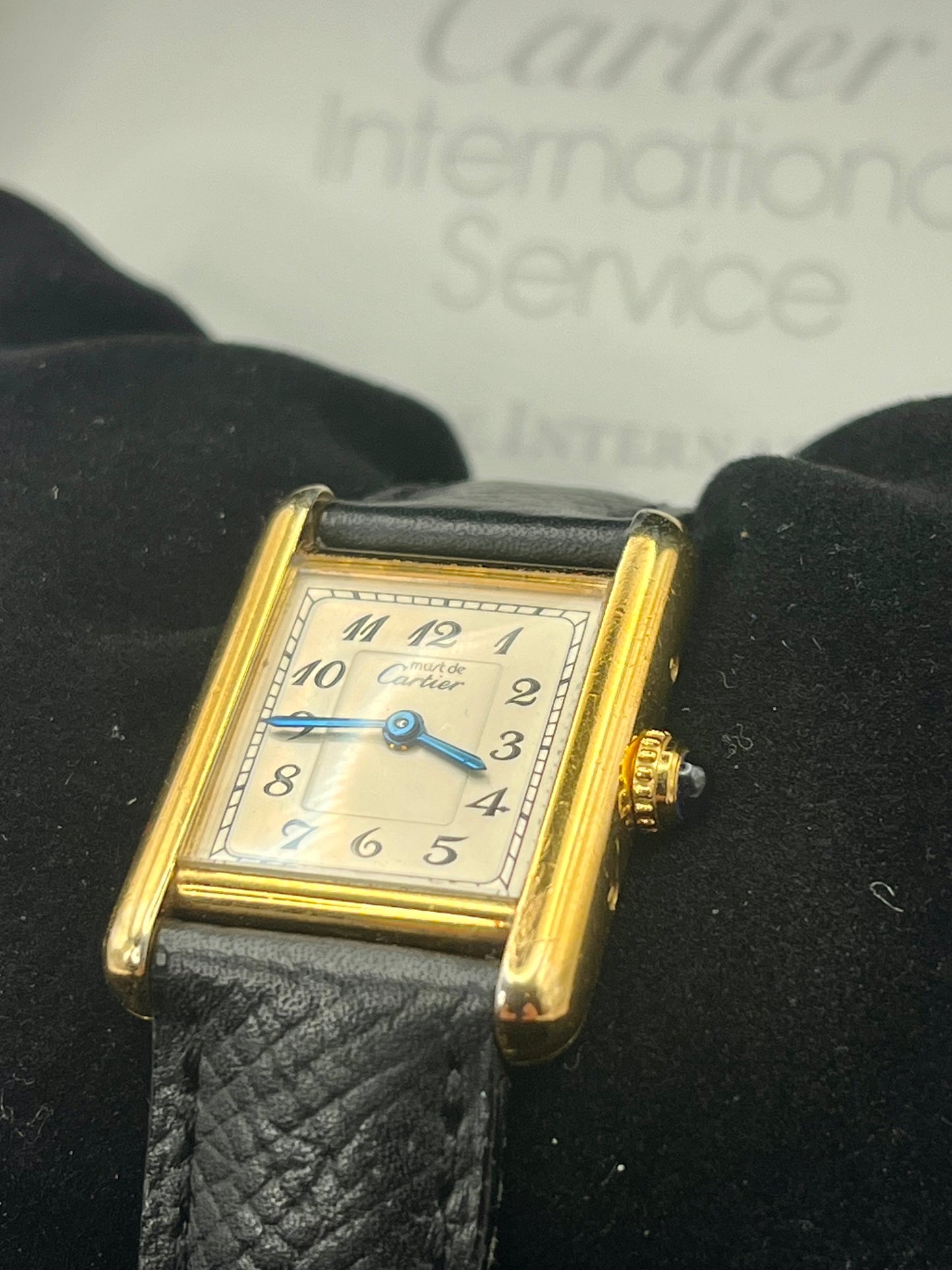 Cartier Tank Vermeil Ladies Watch - Quartz - 20mmx28mm