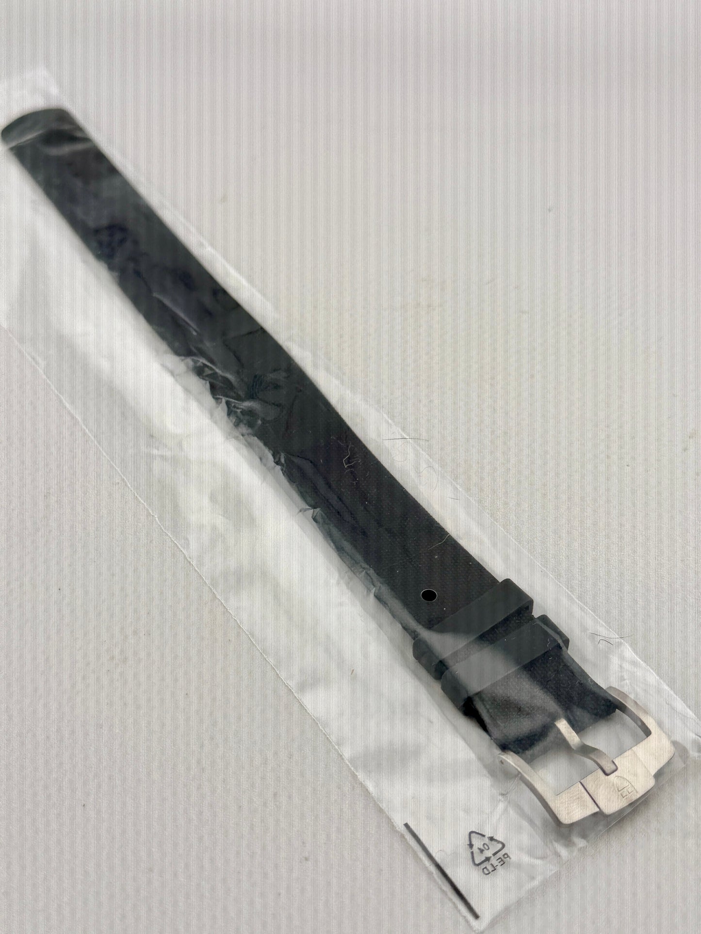 OEM Tudor 22mm One Piece Black Rubber Strap & Titanium Buckle - NEW/UNWORN