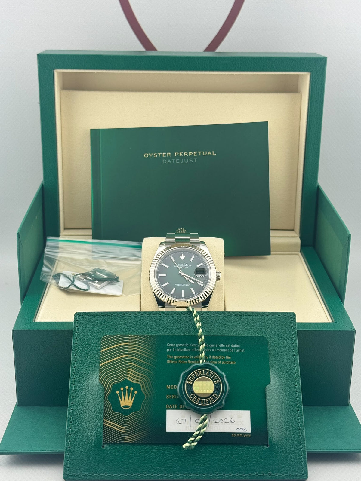 2026 ROLEX DateJust 126334 Ombre Dial 41mm Full Set