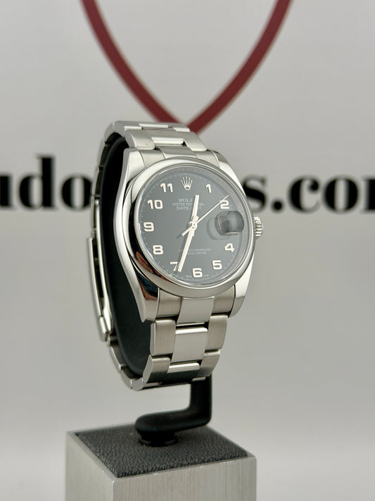 ROLEX DateJust 36 116200 36mm Roulette Date Full Set & Serviced