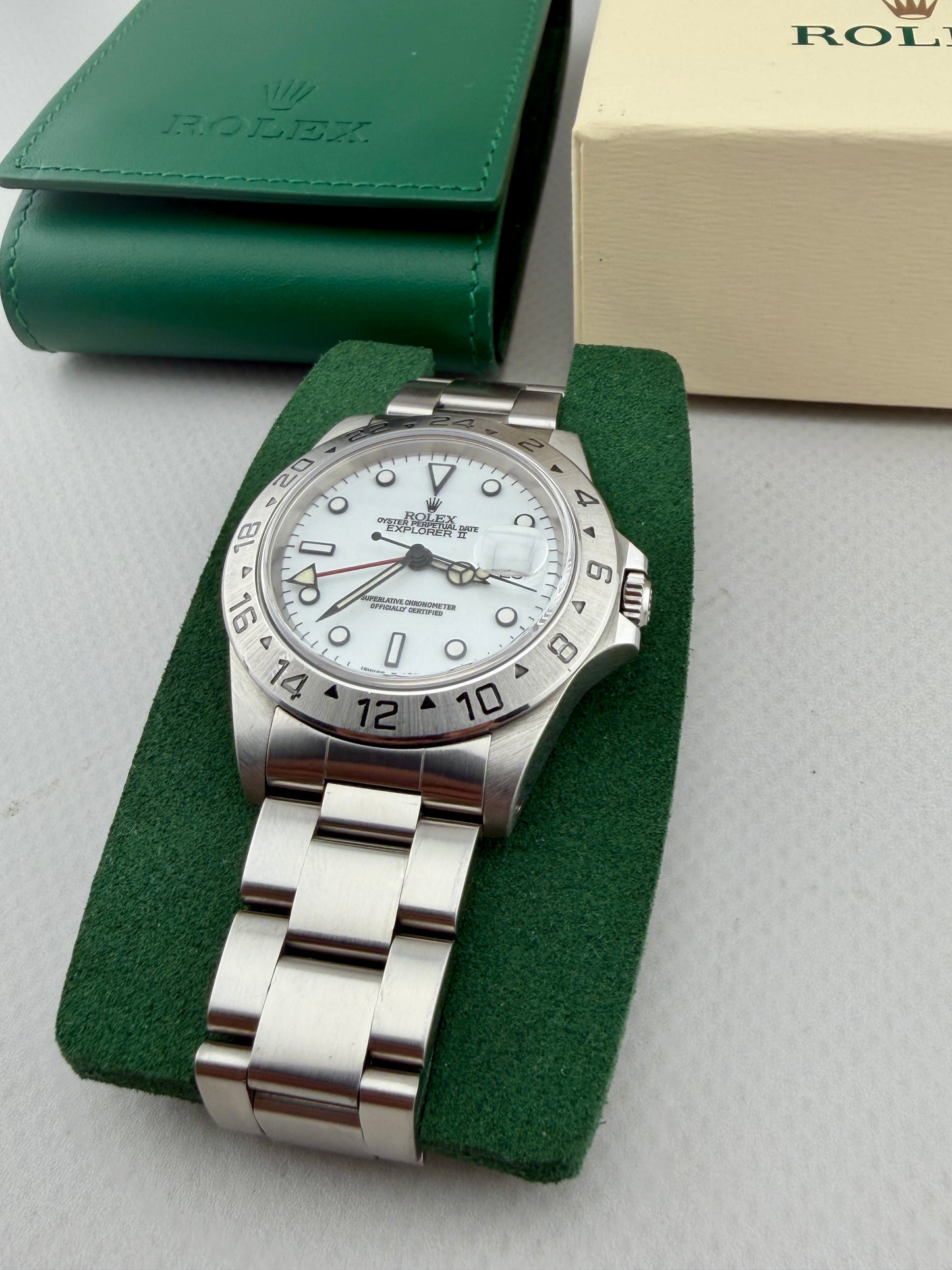 ROLEX Explorer II GMT 40mm Polar Dial ref 16570