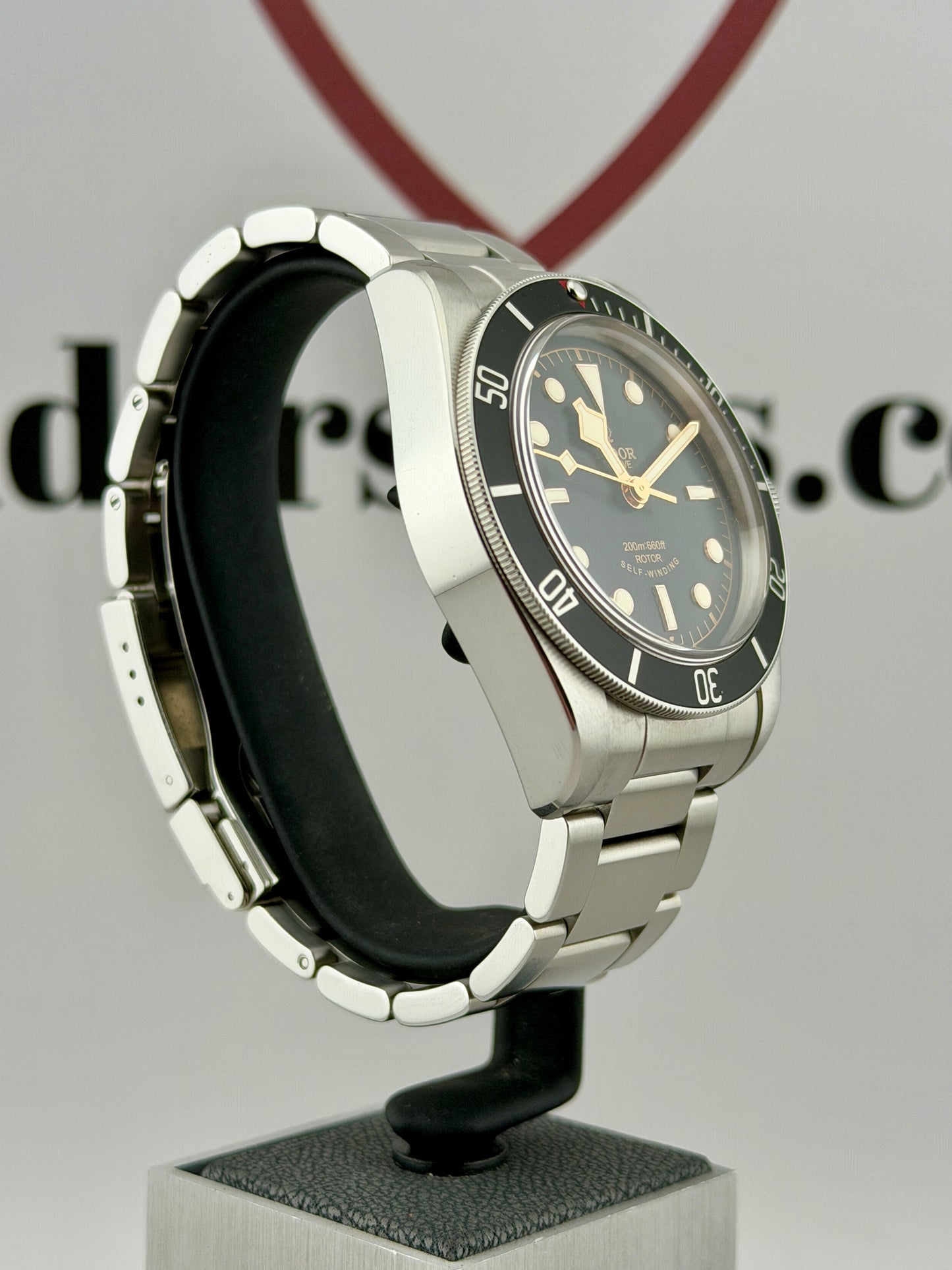 TUDOR Black Bay 41mm M79220N Smiley Black Bezel RARE Full Set