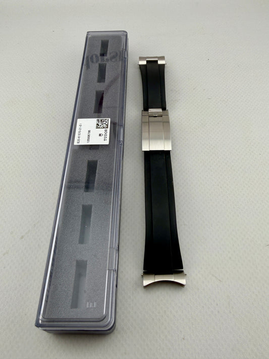 OEM Tudor 20mm Black Rubber Strap & OEM T Fit Clasp + End links
