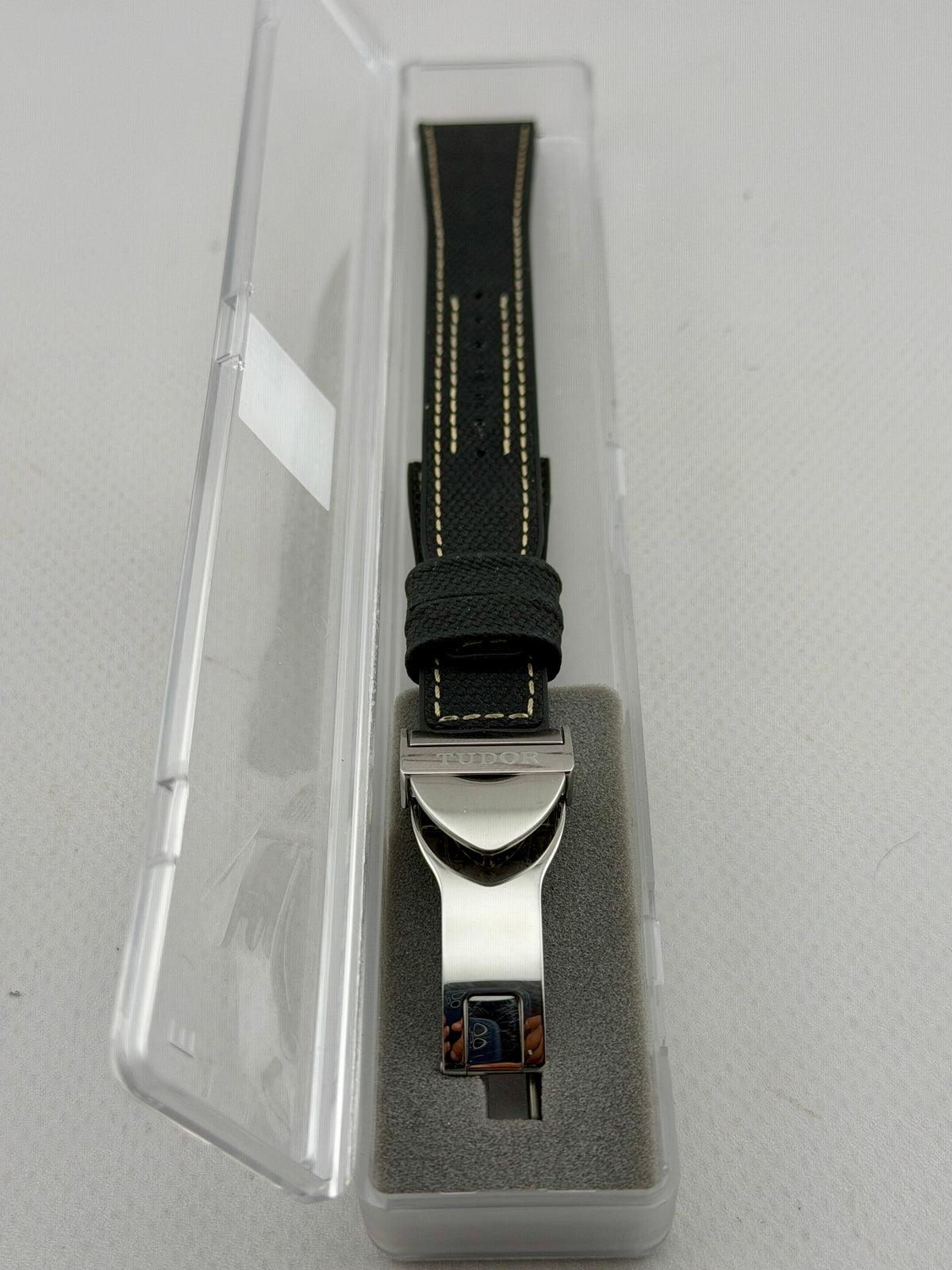 OEM Tudor 20mm Black Hybrid Rubber Strap & 16mm Stainless Steel Deployant Buckle