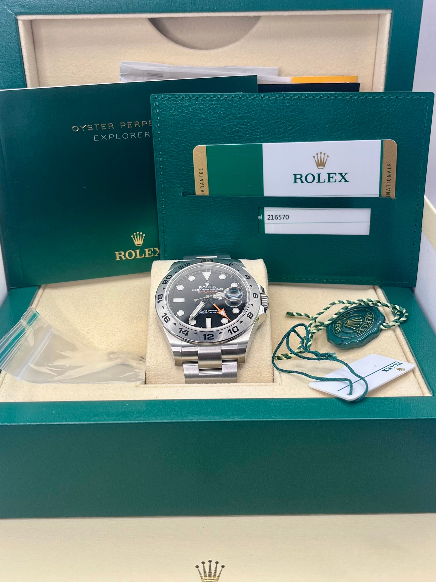 2019 ROLEX Explorer II GMT - 42mm - 216570 - Full Set