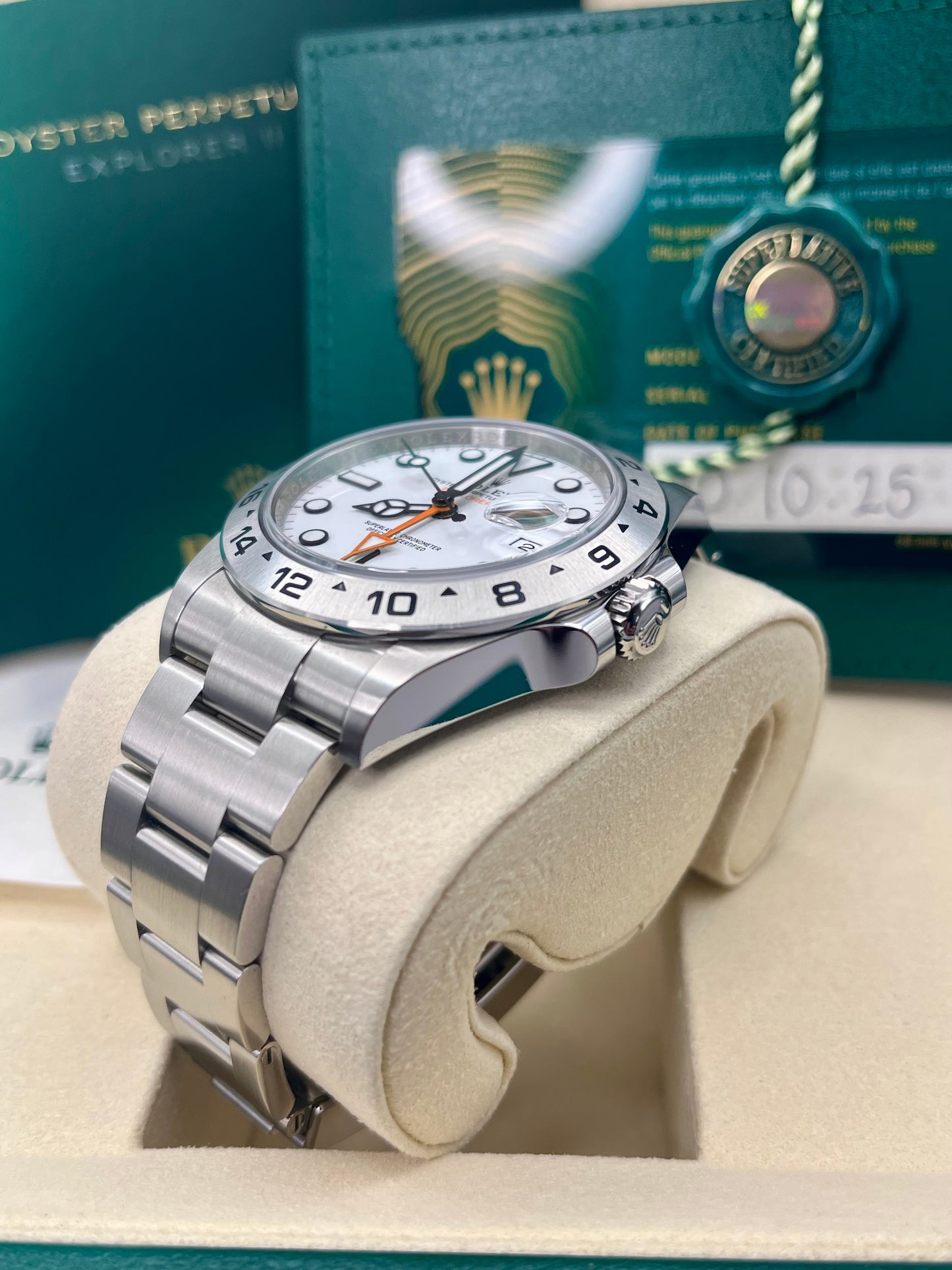 2025 ROLEX Explorer II - Polar Dial - 226570 - Unworn - Full Set
