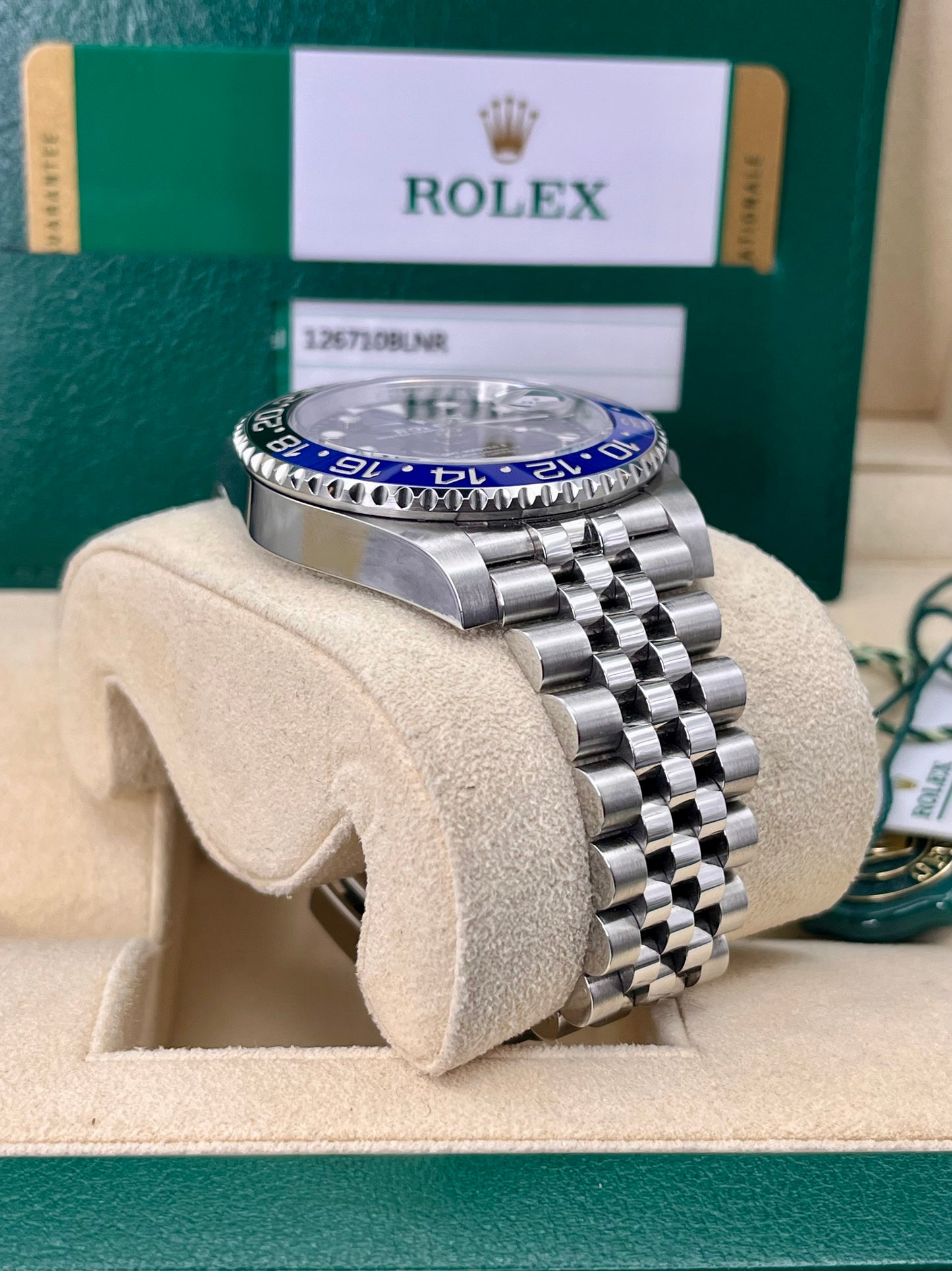 2019 ROLEX GMT Master II 'Batgirl' - 126710BLNR - Full Set