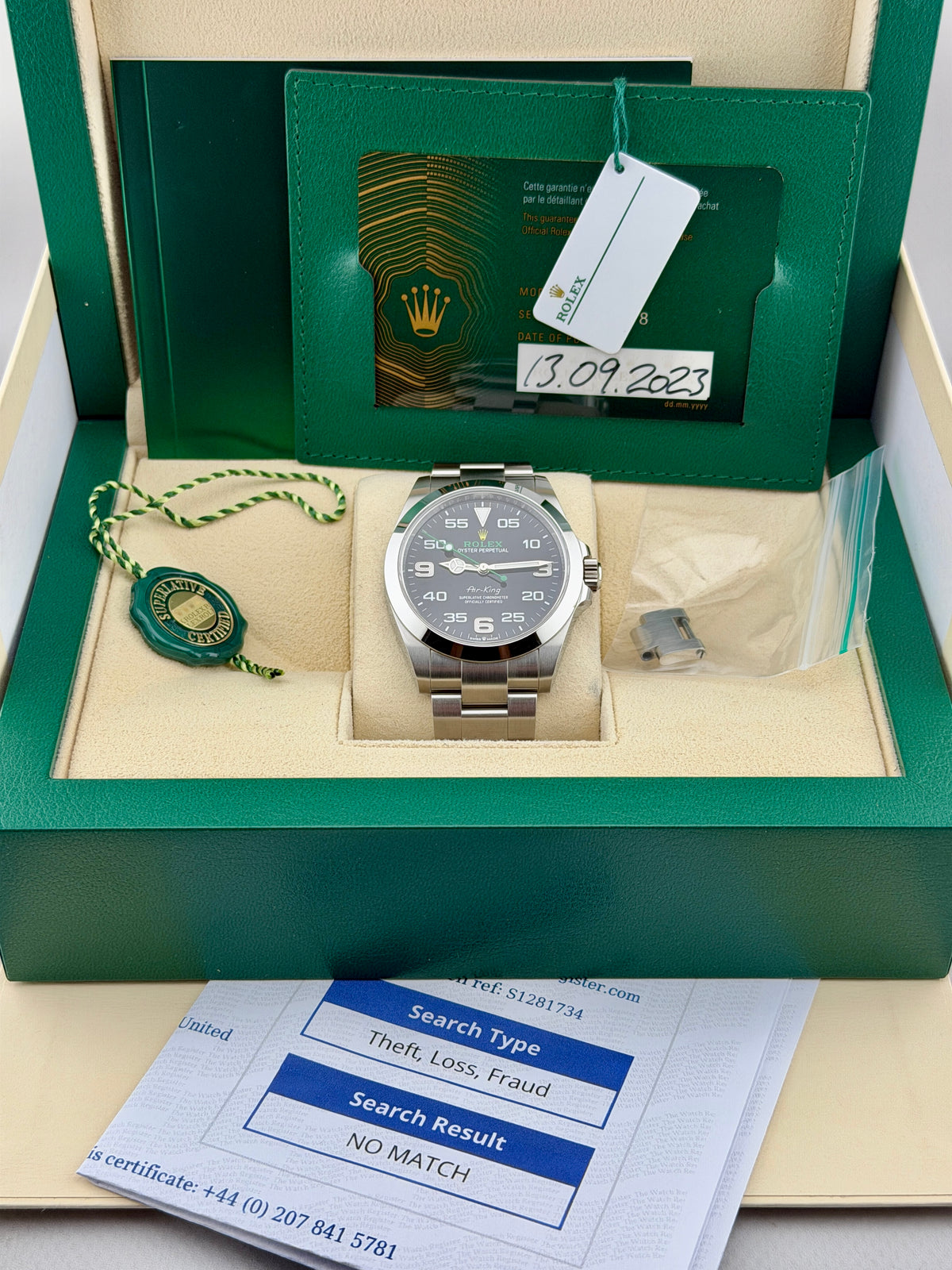 2023 ROLEX AirKing 126900 40mm Full Set Warranty to 2028