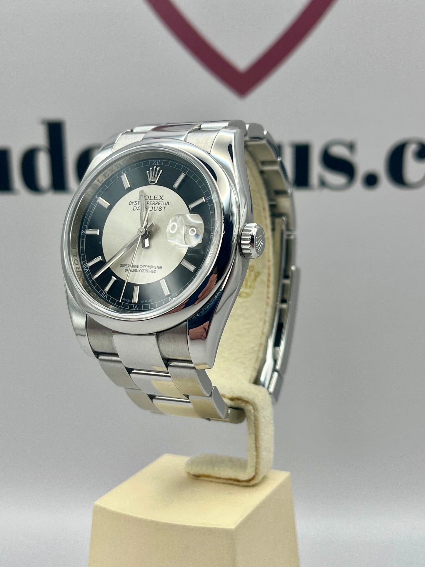 ROLEX DateJust 36mm Tuxedo Dial 116200 Serviced & Mint