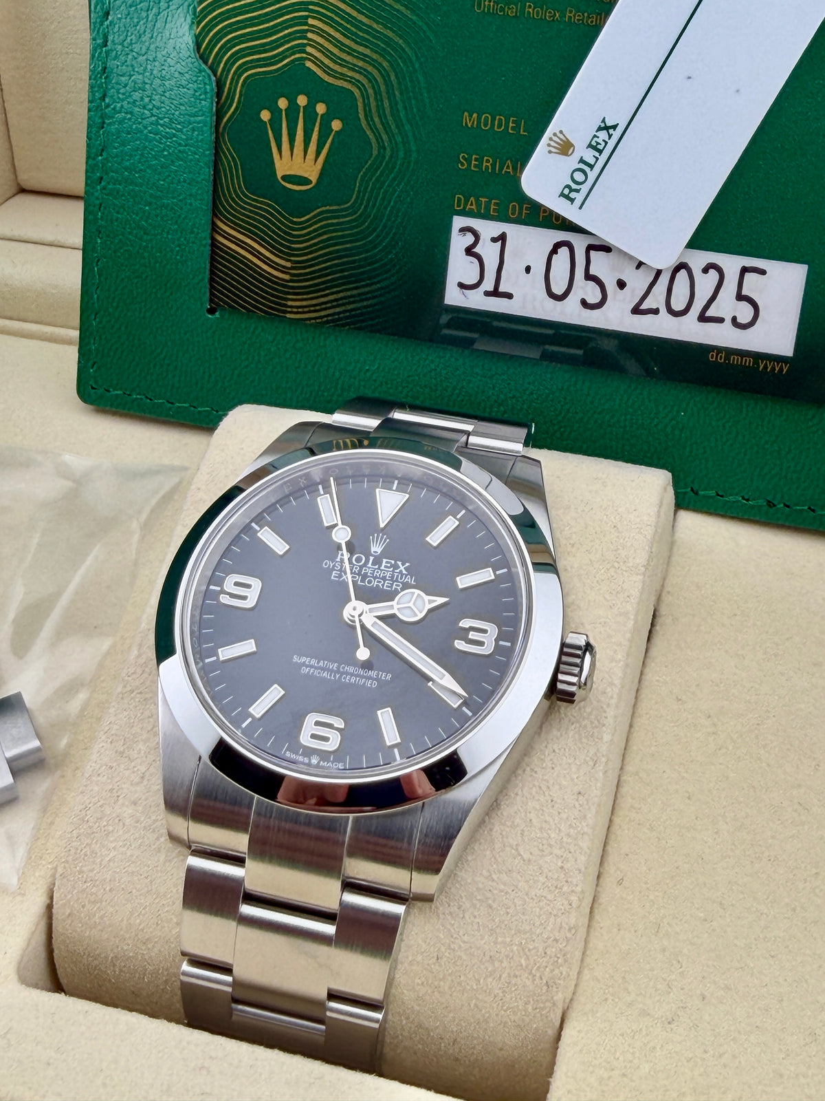 2025 ROLEX Explorer 224270 40mm Full Set Warranty to 2030