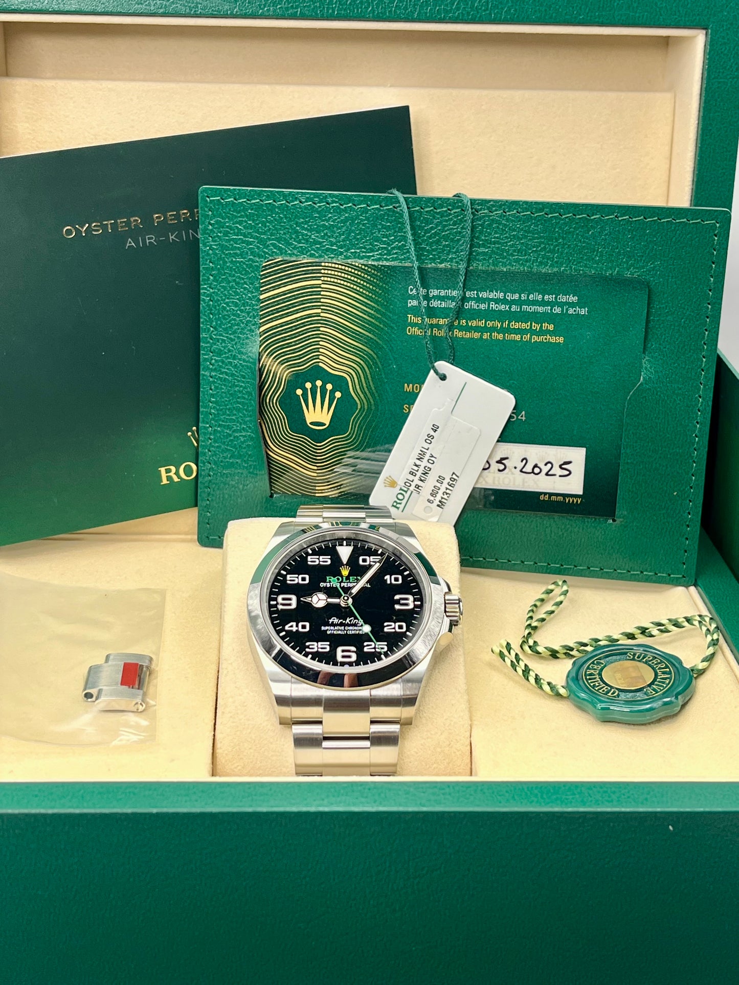 2025 ROLEX Air King - 126900 - 40 mm - Full Set - Warranty to 2030