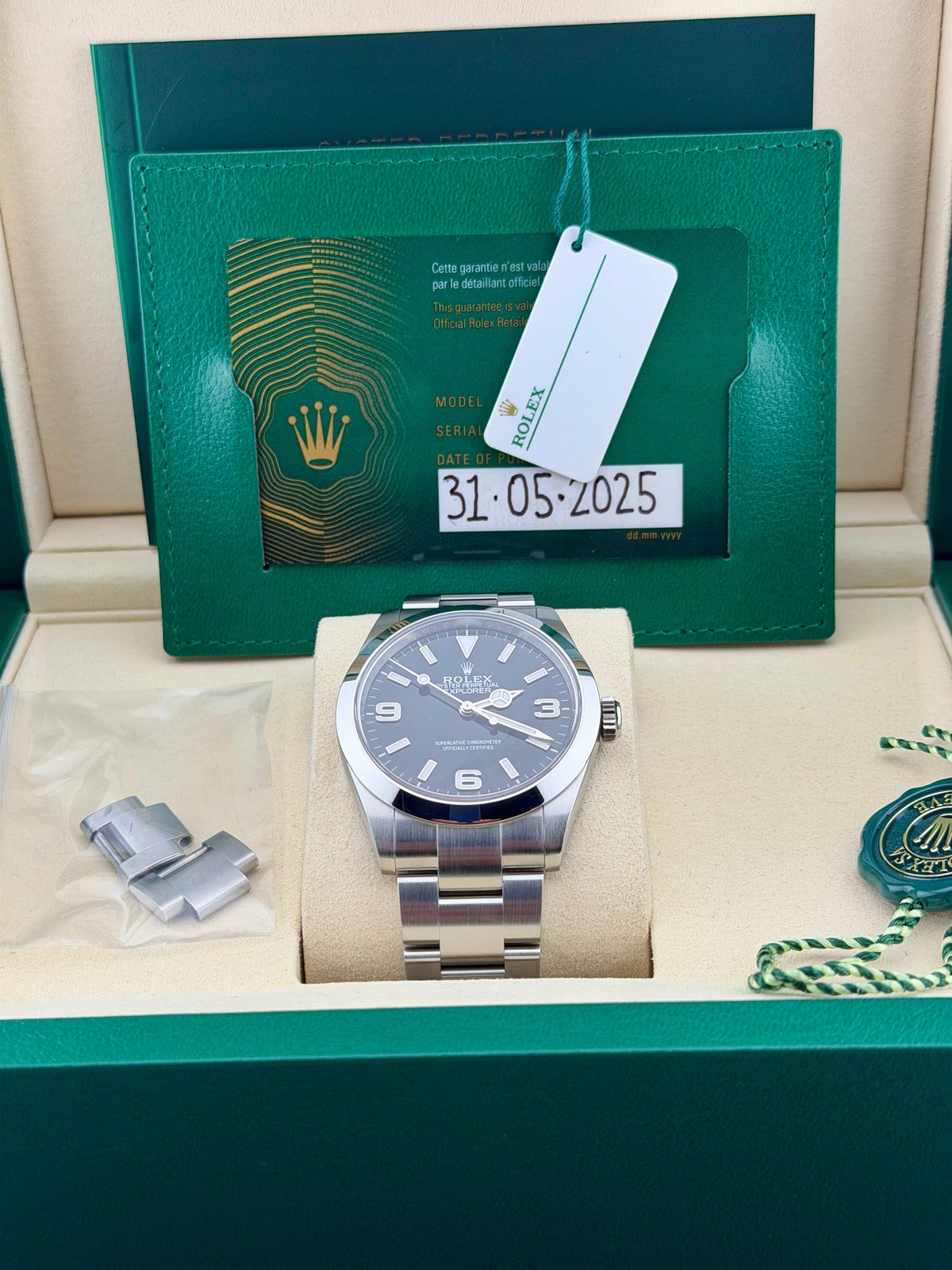 2025 ROLEX Explorer 224270 40mm Full Set Warranty to 2030