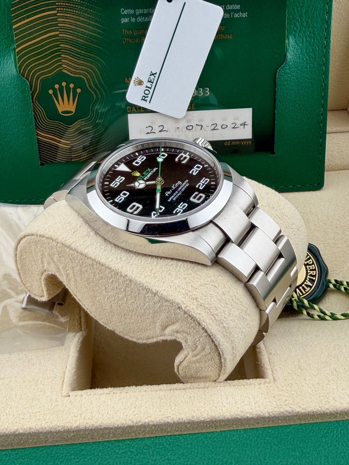 2024 ROLEX AirKing 126900 40mm Full Set Warranty to 2029
