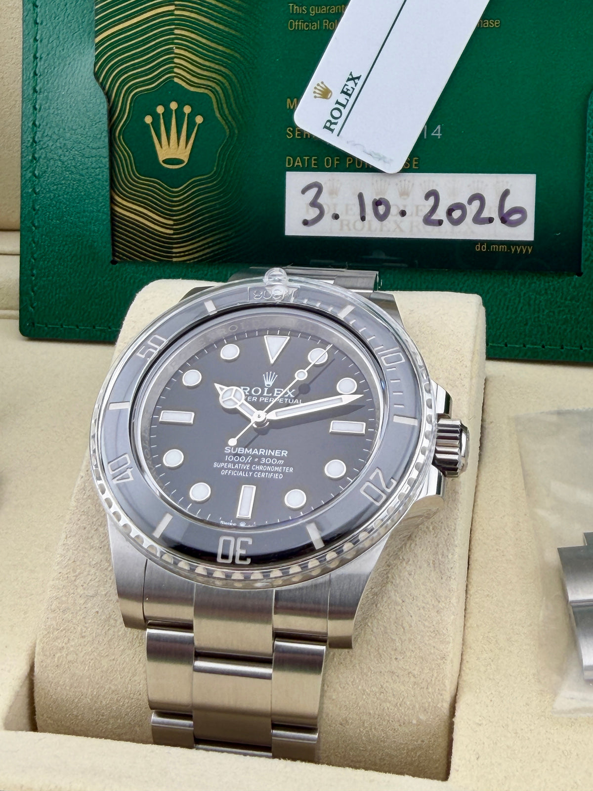 10/2026 ROLEX Submariner No Date *Brand New* 124060 41mm Full Set