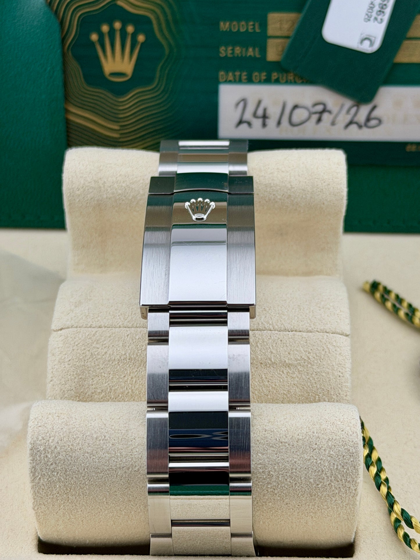 2026 ROLEX DateJust 41 Ombre Green Dial 126300 41mm Full Set