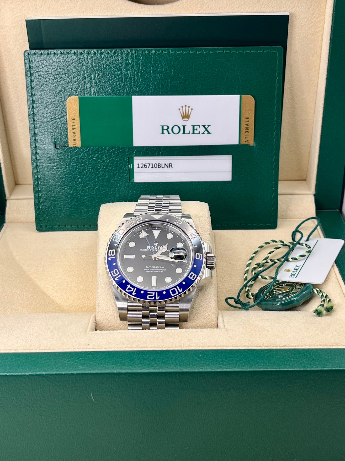 2019 ROLEX GMT Master II 'Batgirl' - 126710BLNR - Full Set