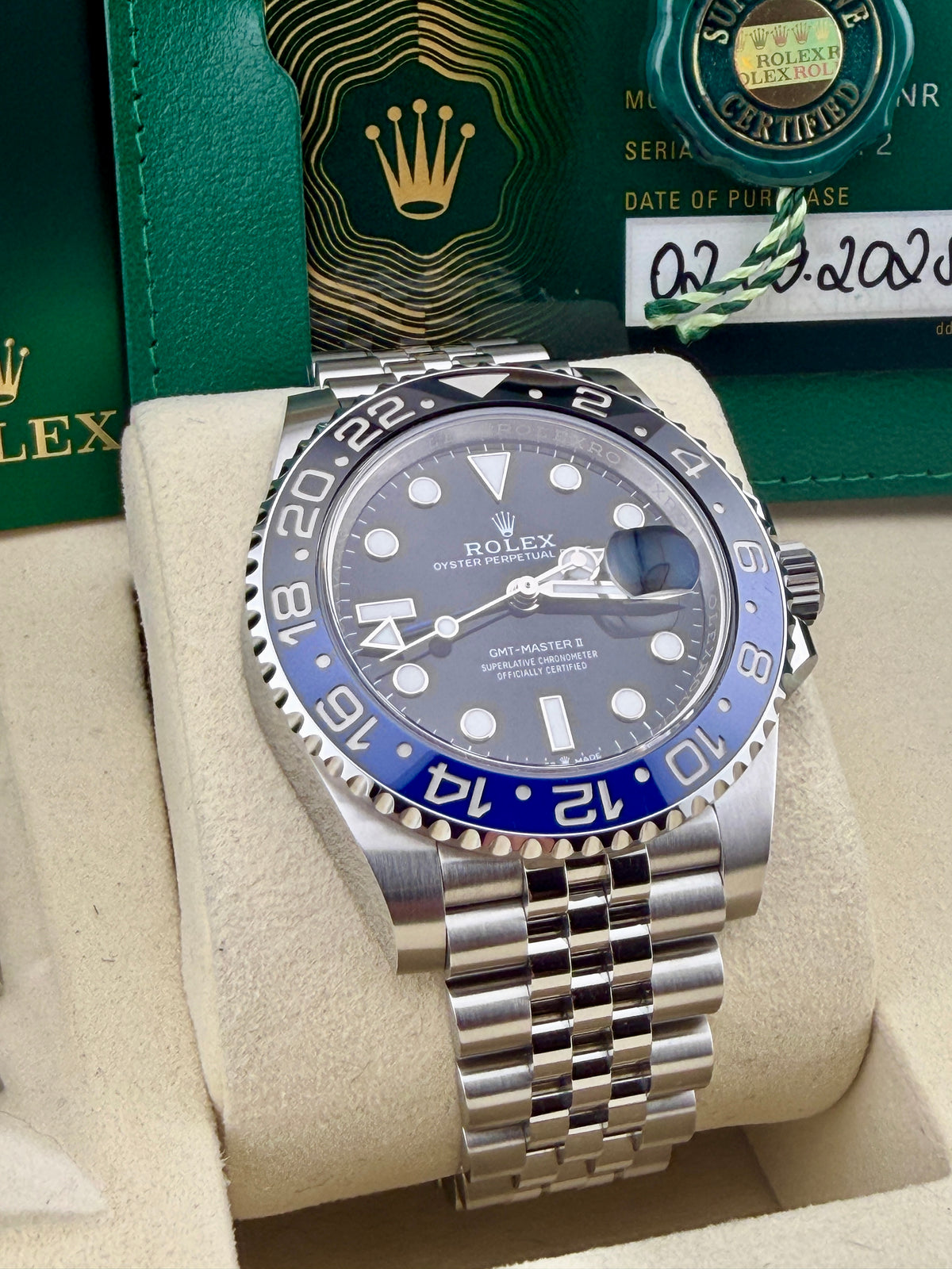 2025 ROLEX GMT-Master II Batgirl 126710BLNR 40mm Full Set