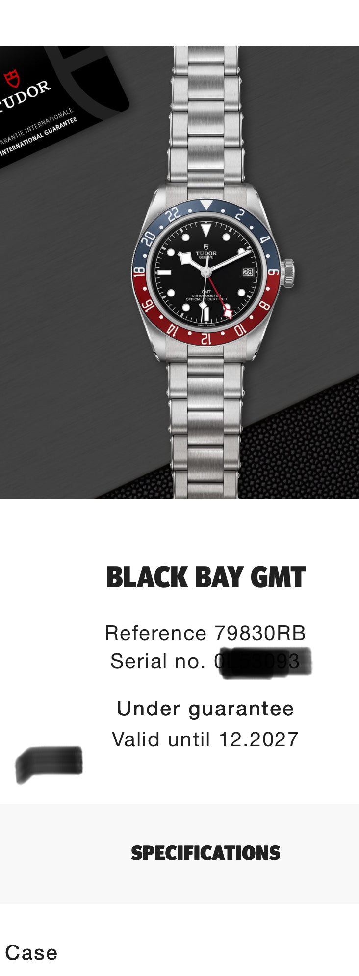 2023 TUDOR Black Bay GMT 'Pepsi' 41mm - 79830RB - Lovely Condition
