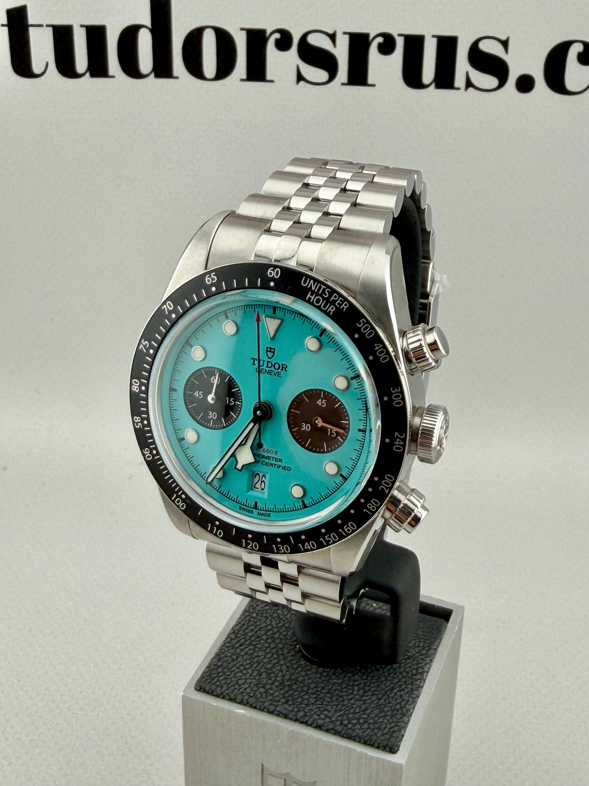 Dec 2025 TUDOR Black Bay Chrono Flamingo + Jubilee 41mm Full Set