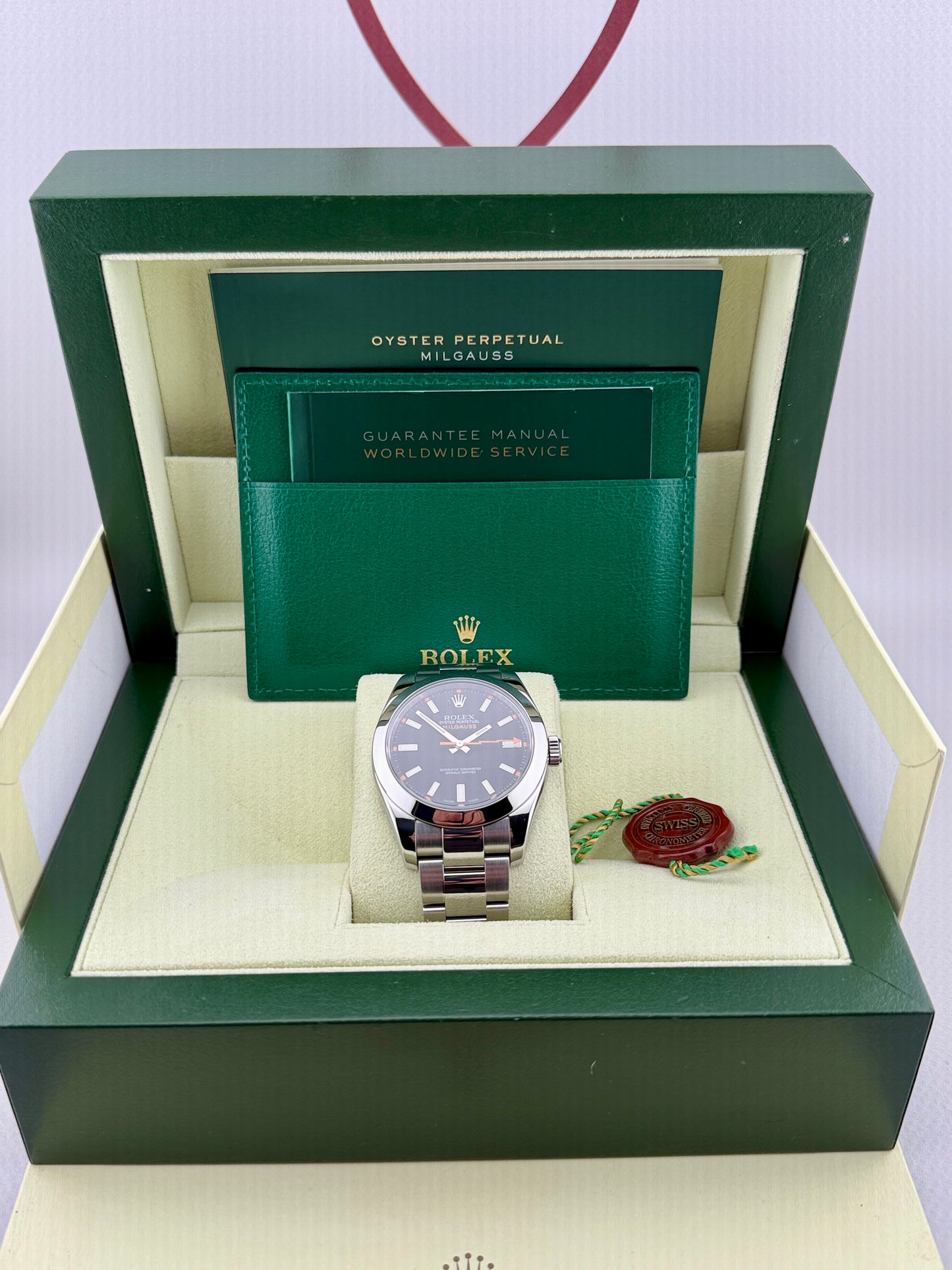 ROLEX Milgauss 116400 Black Dial 40mm Superb Condition