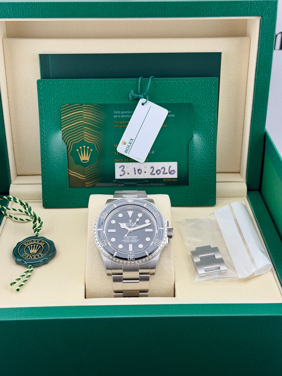 10/2026 ROLEX Submariner No Date *Brand New* 124060 41mm Full Set
