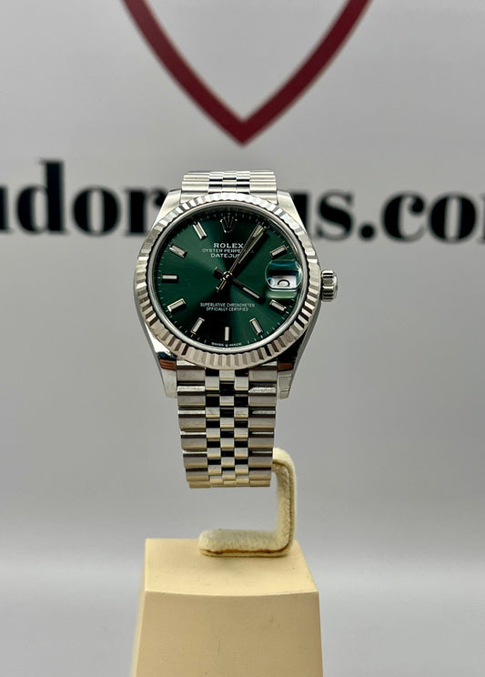 2021 Rolex Datejust 31mm - 278274 - Mint Green - Full Set - Warranty to 2031