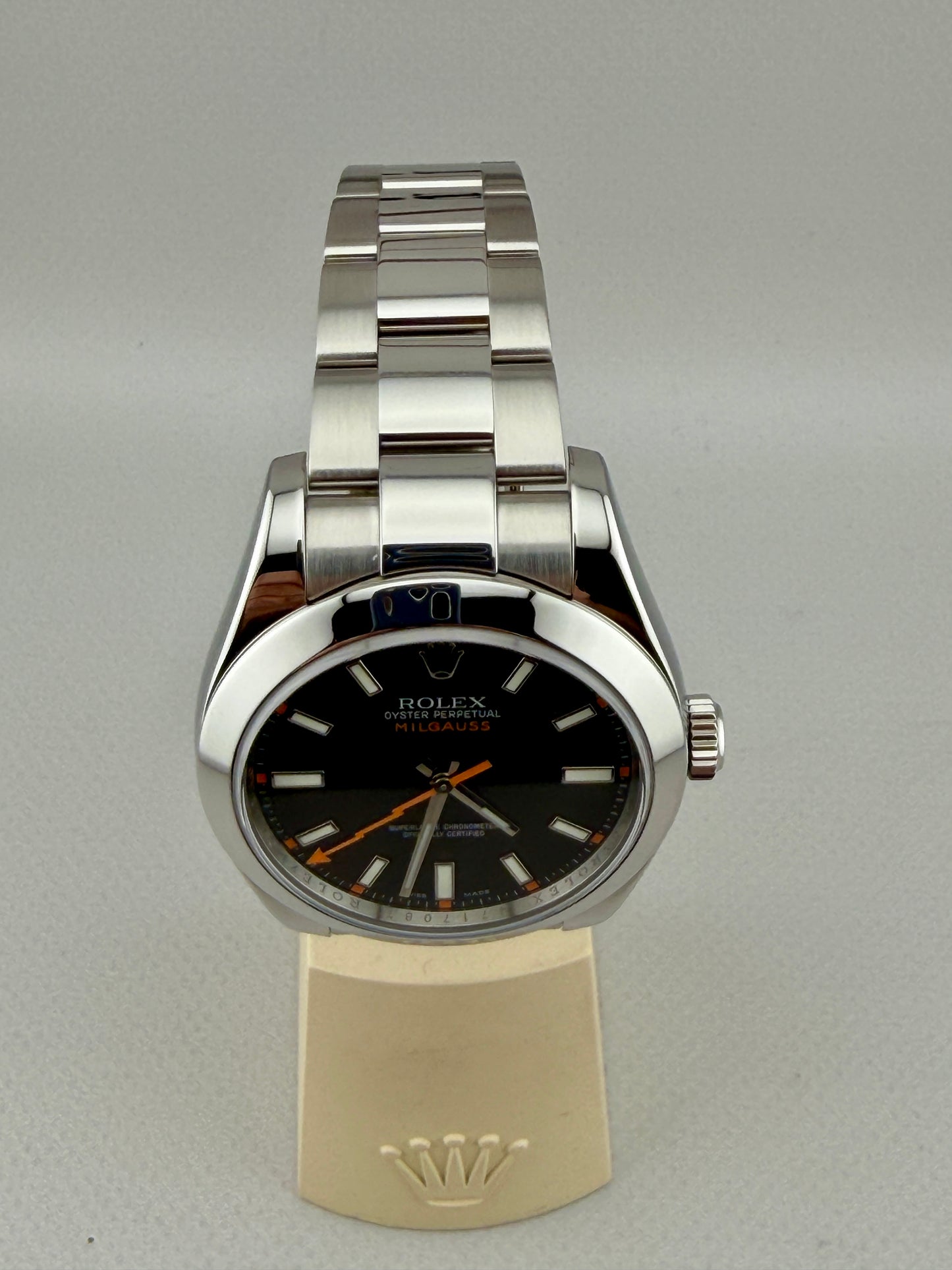 ROLEX Milgauss 116400 Black Dial 40mm Superb Condition