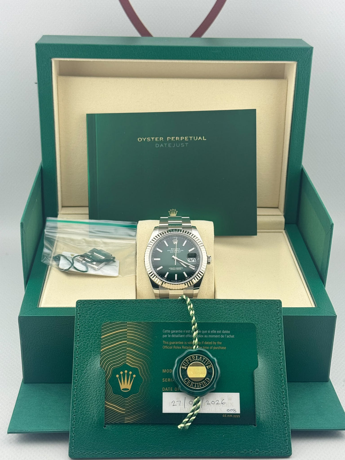 2026 ROLEX DateJust 126334 Ombre Dial 41mm Full Set