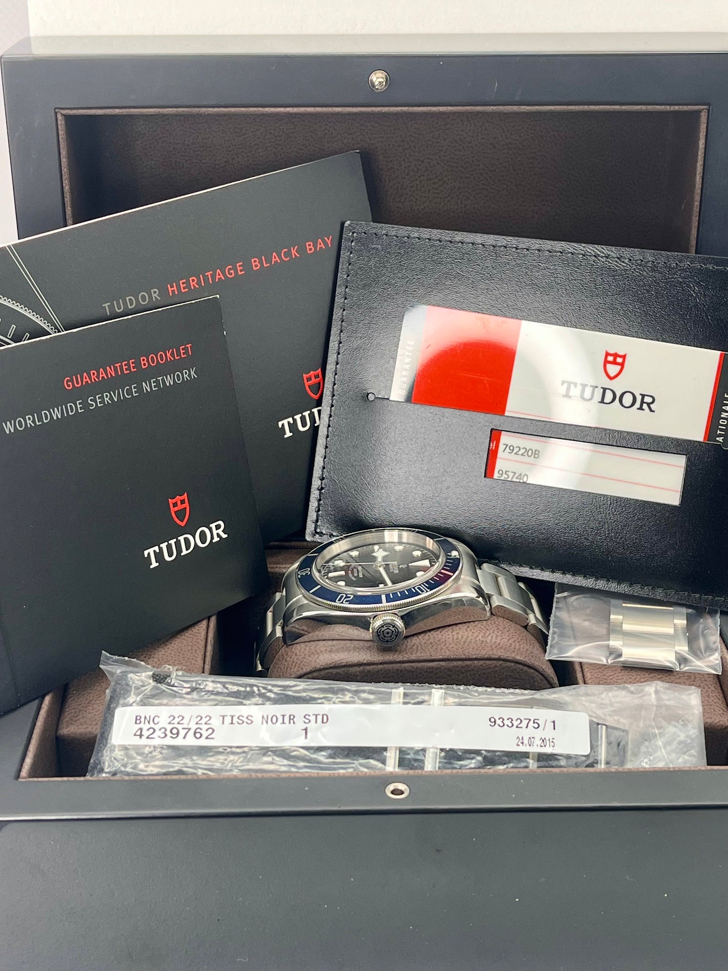 2015 TUDOR Black Bay 79220B 'Smiley ' - 41mm - Full Set - Beautiful Condition