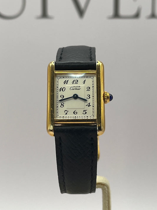 Cartier Tank Vermeil Ladies Watch - Quartz - 20mmx28mm
