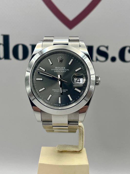 DEC 2025 ROLEX Datejust 41mm 126300 Rhodium Dial Full Set