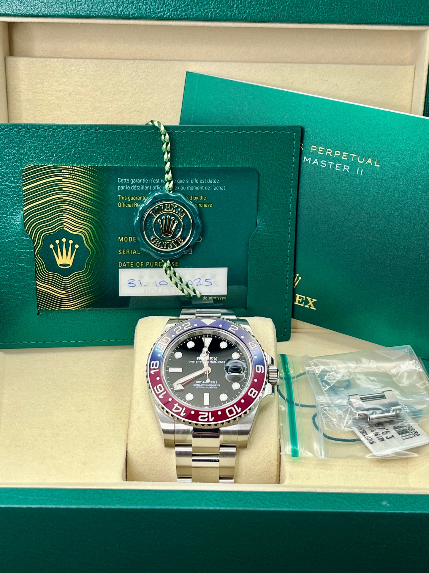 2025 Rolex GMT Master 2 ‘Pepsi’ - Stickered - 126710BLRO - Full Set