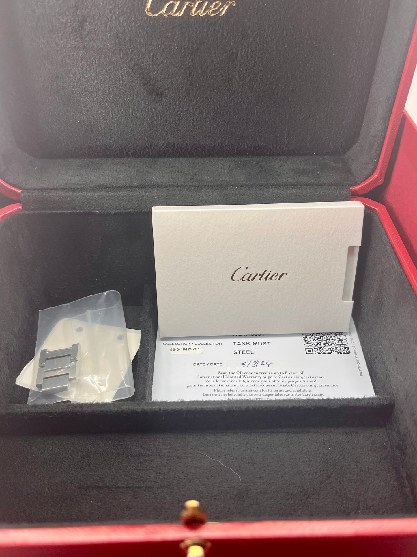 2024 Cartier Must de Cartier Tank Ladies - WSTA0051 - 22mm - Full Set + Warranty