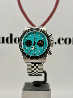 Dec 2025 TUDOR Black Bay Chrono Flamingo + Jubilee 41mm Full Set