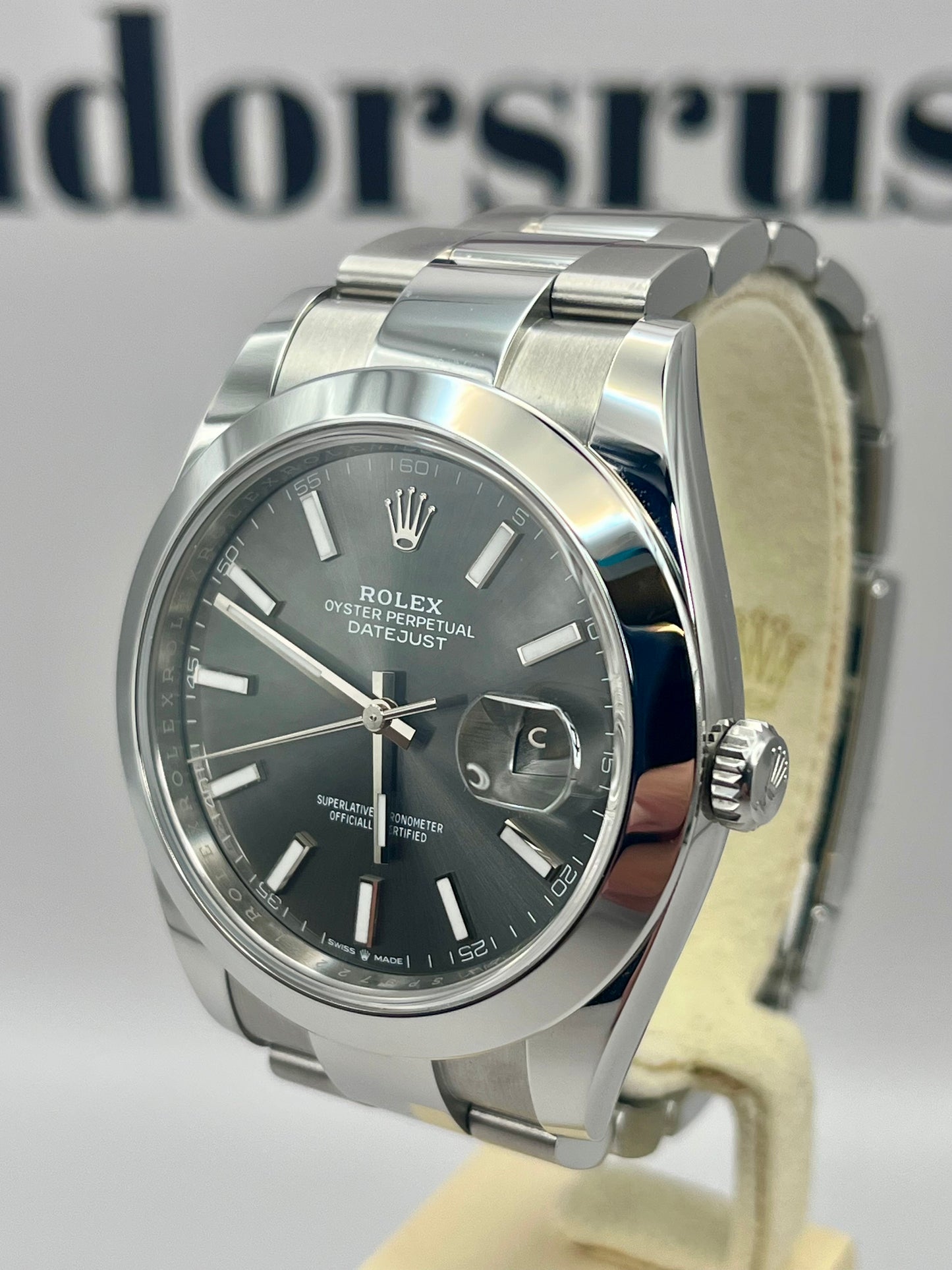 DEC 2025 ROLEX Datejust 41mm 126300 Rhodium Dial Full Set