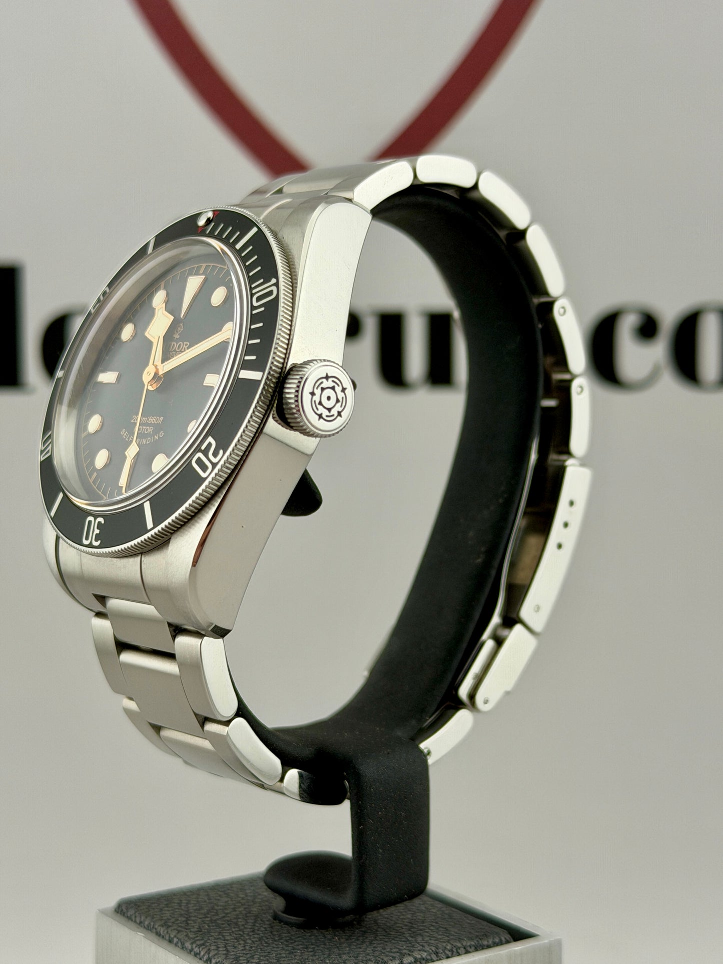TUDOR Black Bay 41mm M79220N Smiley Black Bezel RARE Full Set