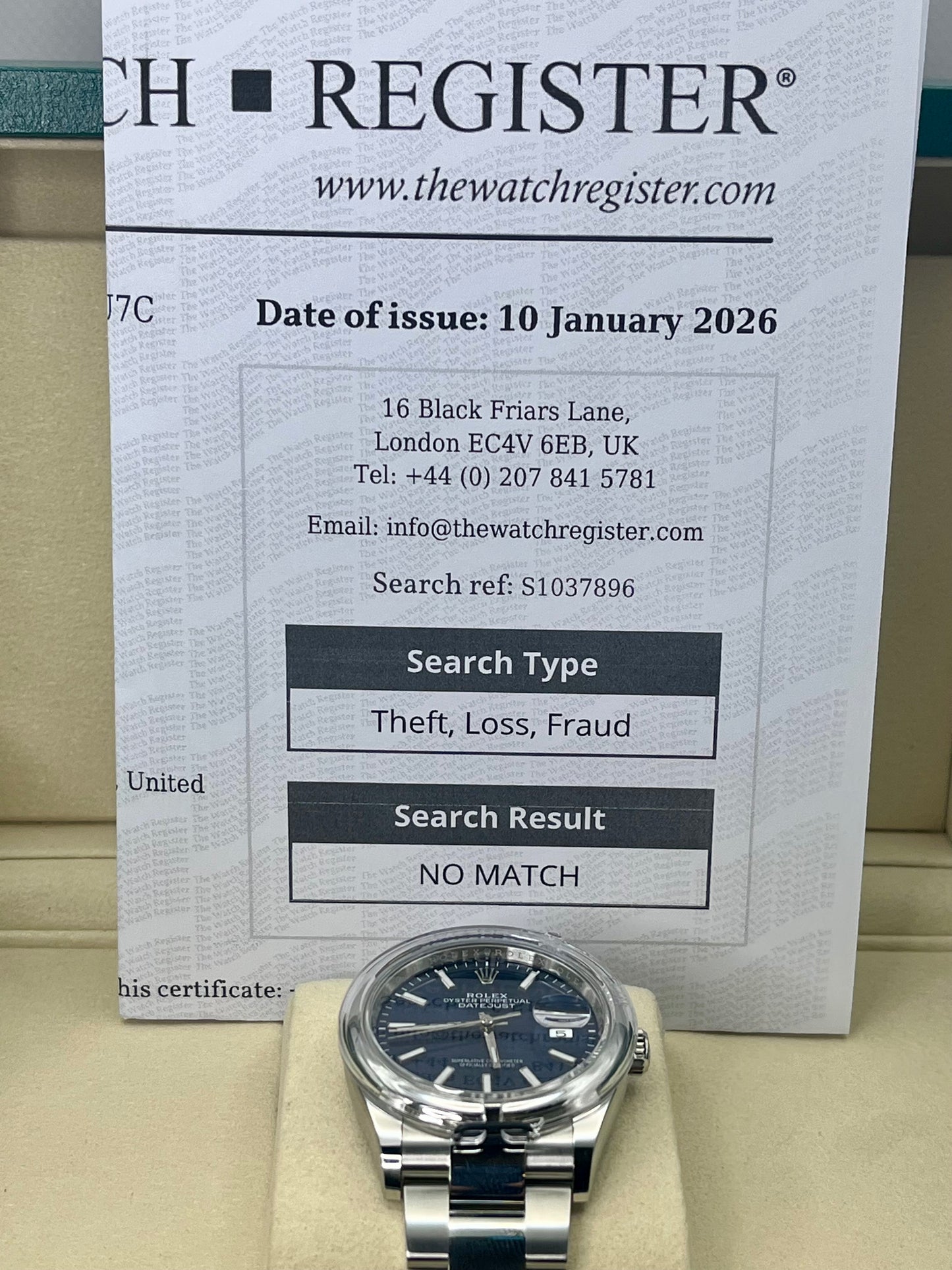 2025 ROLEX Datejust 36mm - 126200 - Stunning Blue Dial - Full Set