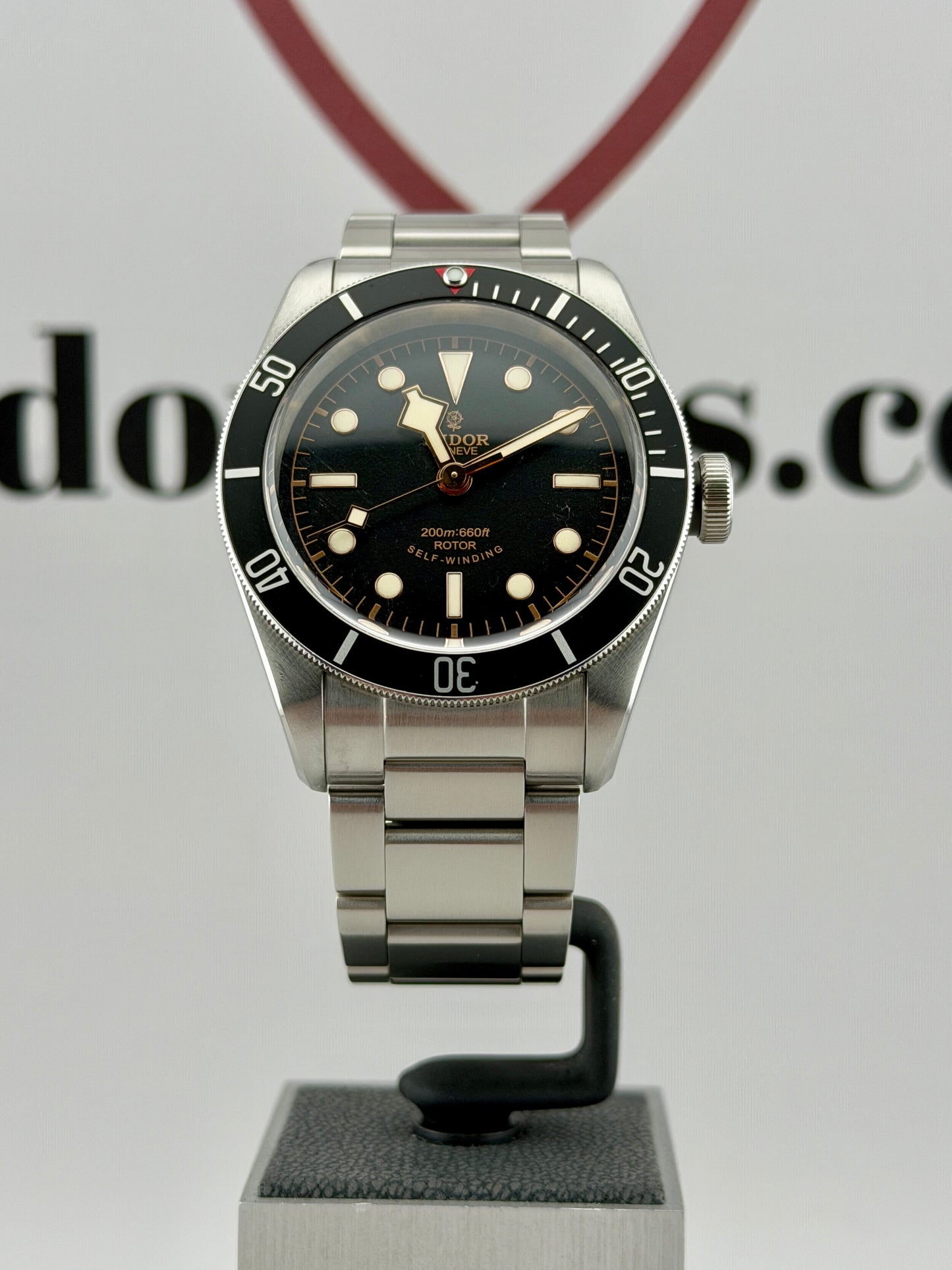 TUDOR Black Bay 41mm M79220N Smiley Black Bezel RARE Full Set