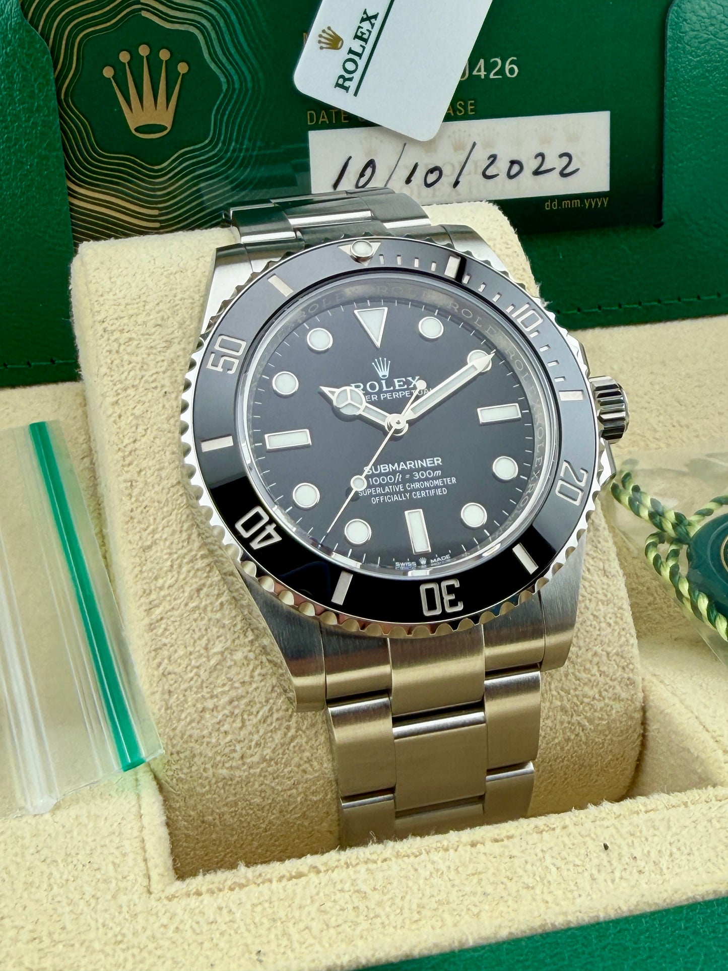 2022 ROLEX Submariner No Date 124060 40mm Full Set