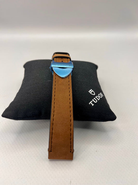 New/Unworn TUDOR OEM 20mm NuBuck Leather Strap + OEM Tudor Stainless 16mm Clasp