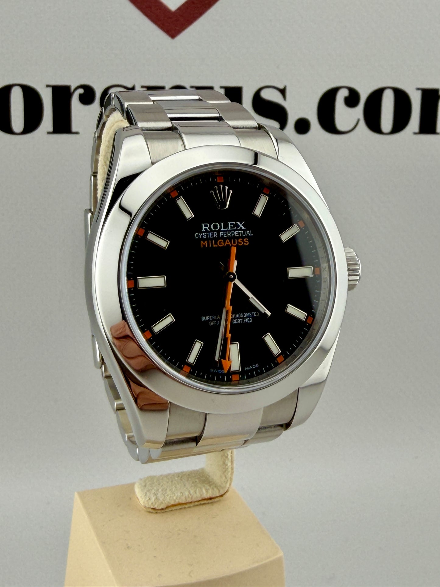 ROLEX Milgauss 116400 Black Dial 40mm Superb Condition